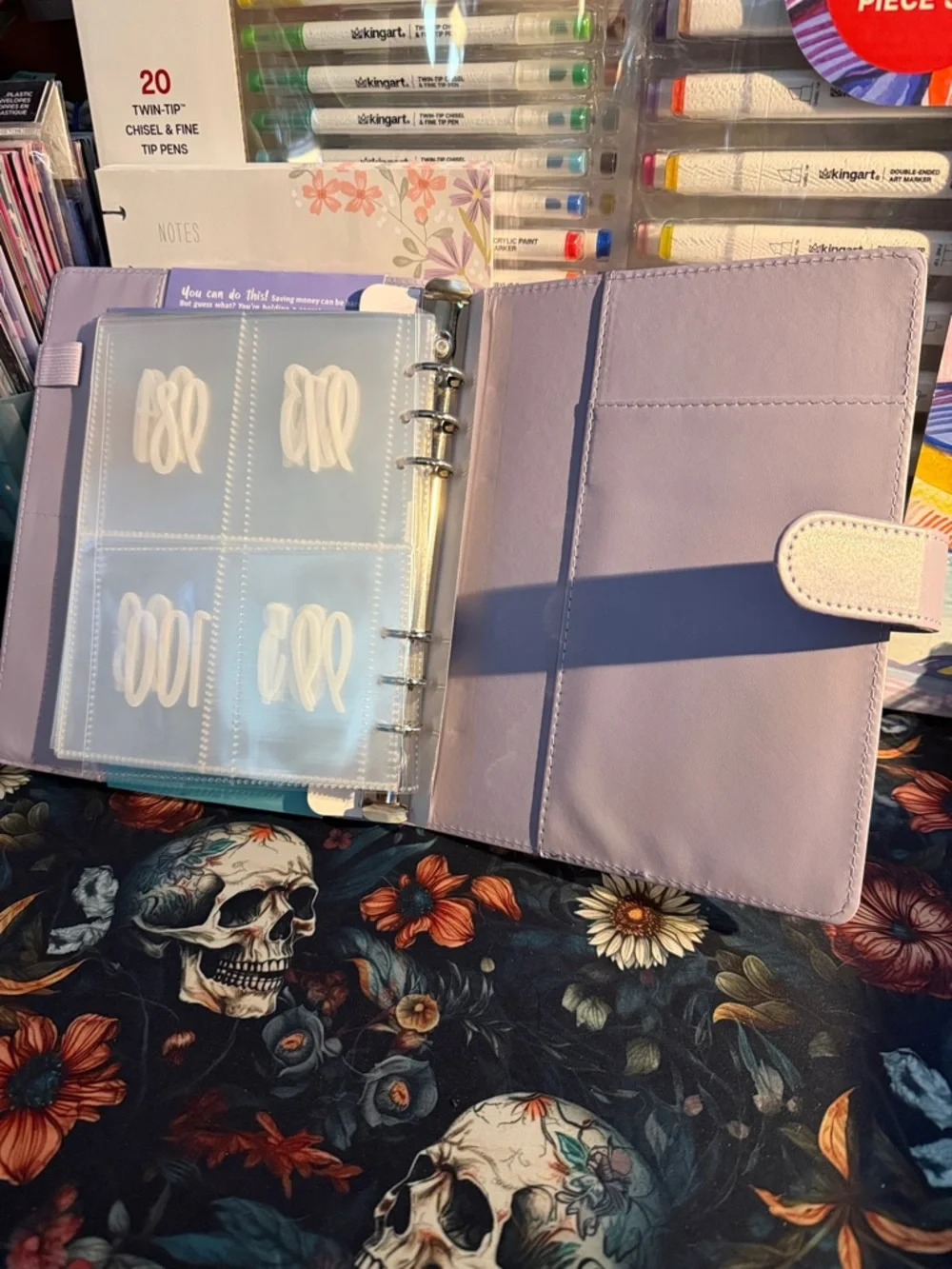 My 100 envelope savings challenge binder. New